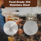 MEION 58.5mm Espresso Puck Screen-3 Pack 0.2mm Ultra Thin Espresso Puck, Stainless Steel Reusable Coffee Filter, Compatible with Espresso Machine 58mm Portafilter Basket