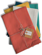 TARAN LIVING Kitchen Towels Dish Towels for Kitchen Tea Towels for Kitchen Bar Towels for Cloth Towels dishcloths - Solid 18"x28" Pack of 6 (Assorted (1), Pack of 6)