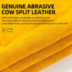 Vgo... 1-Pairs Unlined Cowhide Split Leather Work and Driver Gloves, for Heavy Duty, Truck Driving, Warehouse, Gardening, Farm (Size S, Gold, CB9501)