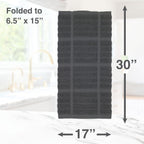 All-Clad Solid Kitchen Towel: Highly Absorbent, Super Soft Long Lasting - 100% Cotton, 17"x30" Tea Towel for Cleaning & Drying Dishes, Pans, Glassware, or Countertops, (1-Pack), Pewter