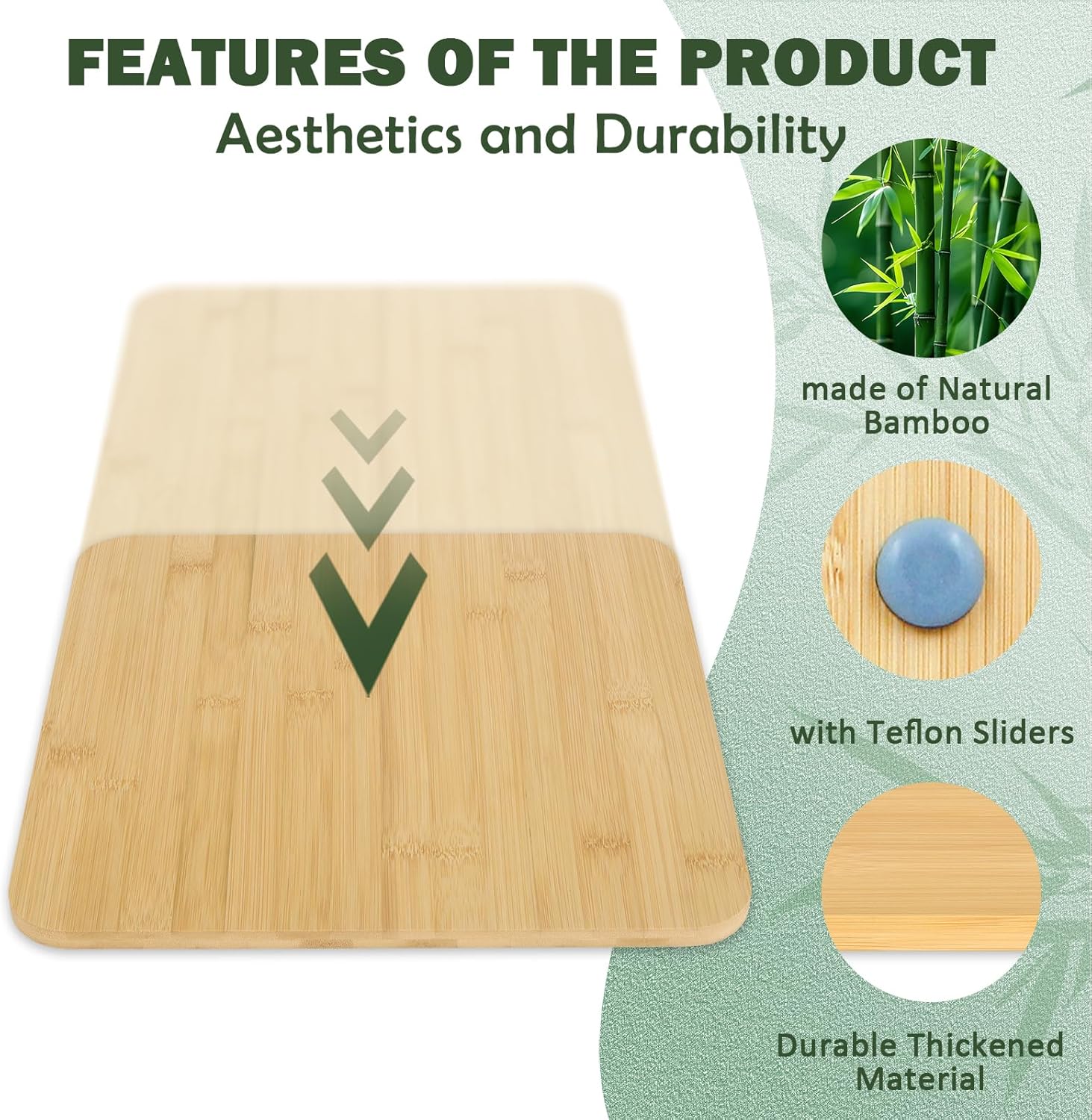 Bamboo Appliance Slider fit for Breville Barista Espresso Machine 870/878 - Under Cabinet Sliding Tray Caddy for Breville Barista/Barista Pro, Coffee Maker Mover Kitchen Countertop