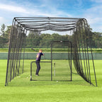 Fortress Baseball Batting Cage Nets | Heavy-Duty HDPP Fully Enclosed Baseball & Softball Cage Netting [14 Sizes & 3 Grade Options] – NET ONLY