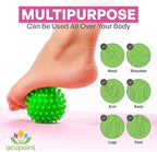Physical Massage Therapy Lacrosse Ball Set Ideal for Yoga Deep Tissue Massage Trigger Point Therapy and Myofascial Release Physical Therapy Back Foot Plantar Fasciitis (Spiky Ball)