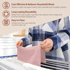 H4N Microfiber Cleaning Cloth Roll, 85 Pack Micro Fiber Wash Cloths for Car, Tear Away Towels, Ultra Absorbent Dish Rags, Non-Abrasive, Reusable and Washable Household Supplies, 11.81" x 11.81", Pink