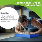 Steady Doggie | Blue Foam Balance Pad - Balance Board for Physical Therapy - Durable Large Textured Cushion Pad for Exercise, Workout, Balancing, Stability Workout, Knee and Ankle Exercise