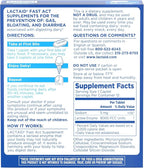 Lactaid Fast Act Lactose Intolerance Relief Caplets with Lactase Enzyme to Prevent Gas, Bloating & Diarrhea Due to Lactose Sensitivity, Ideal for Travel & On-The-Go, 12 Packs of 1-Count