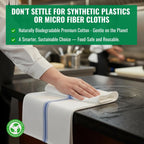 Kitchen Towels| Tea Towel for Craft| Cotton Dish Towels| Reusable Bulk Cleaning Cloths Blue Hand Towels| Soft Super Absorbent Quick Dry Dish Rags Machine Washable 6 Pack 15" x 25"