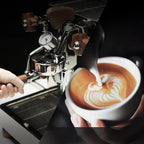 58mm Bottomless Portafilter | Fits for E61 Group Head 2 Ears machines| Stainless Steel portafilter and Mahogany Handle|Espresso Machine Accessories(Mahogany)