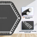 ANCHEER 50" Rebounder Trampoline for Adults- 2025 Foldable Mini Trampoline with Bar- Exercise Trampoline for Adults, Max Load 450lbs/550lbs, for Indoor/Garden Workout