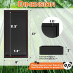 Bamboo Drawer Organizer, Cutlery Silverware Organizer for Kitchen Drawer, Stackable Utensil Organizer, 2 Pcs Flatware Organizer, Wooden Storage Box Tray (Black, 12 X 6 X 2 Inch)