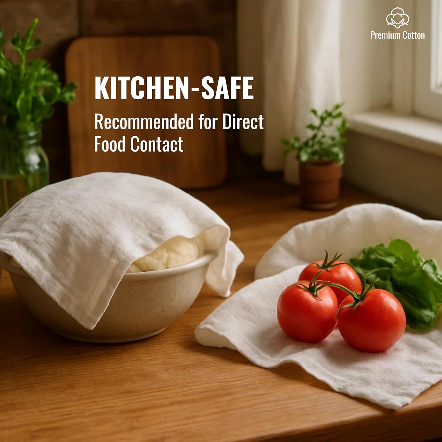 Dish Cloths Cotton - Kitchen Wash Cloth, Shop Towels Absorbent and Lint Free Flour Sack, Dishcloths for Kitchen Washing Dishes, Thick Absorbent Quick Dry Dish Rags, 24 Pack 13"x13" White