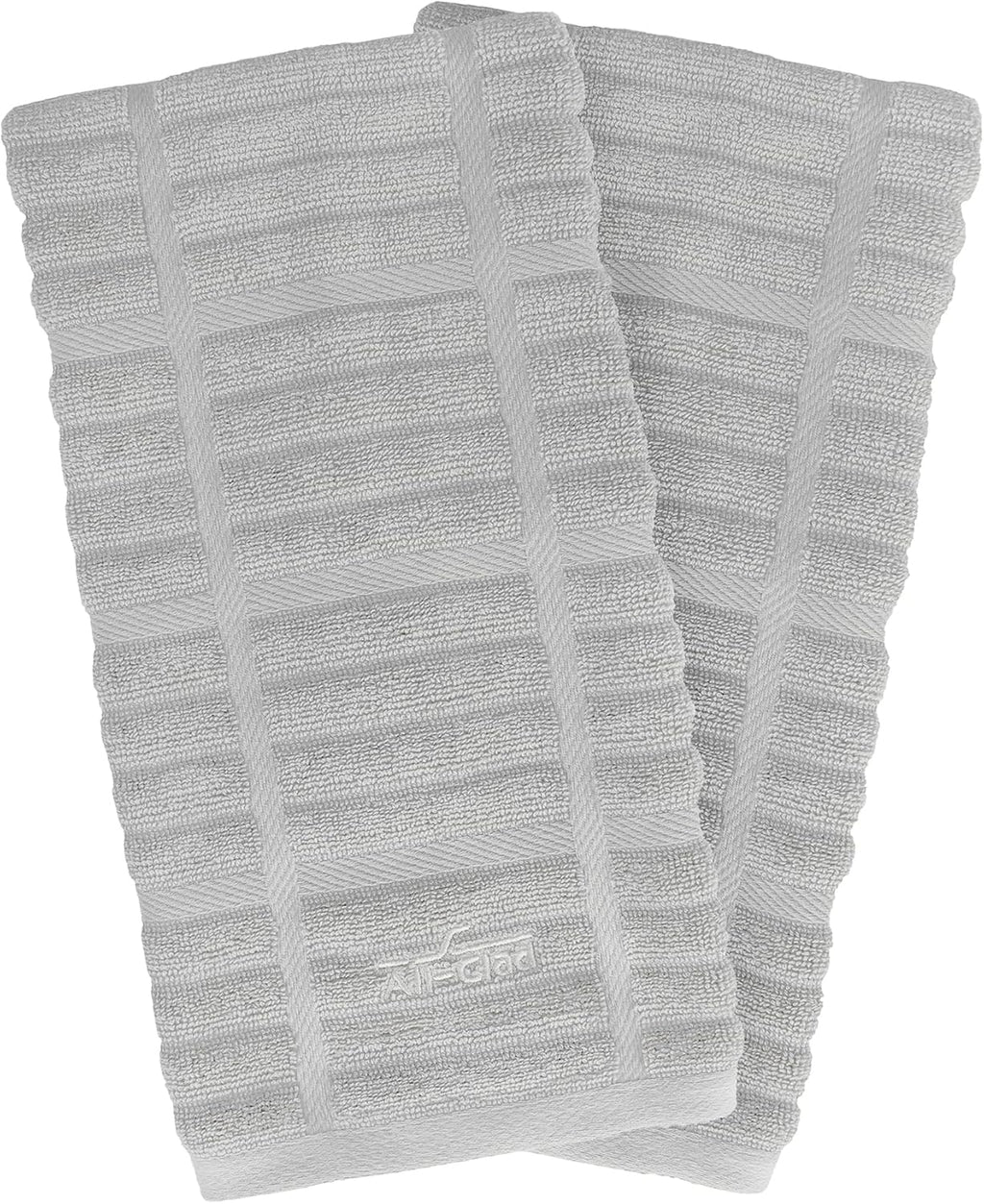 All-Clad Solid Kitchen Towels: Highly Absorbent, Super Soft Long Lasting - 100% Cotton, 17"x30" Tea Towels for Cleaning & Drying Dishes, Pans, Glassware, or Countertops, (2-Pack), Titanium Gray