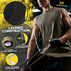 Long Resistance Bands for Working Out Men and Women - Set of 5 Pull-Up Bands, Rubber Handles and Door Anchor - Workout Bands Resistance for Men - Exercise Bands Resistance Bands Set