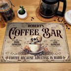 THUYPT Personalized Absorbent Coffee Mat for Counter, Coffee Drying Mat Coffee Bar Accessories, Kitchen Counter Coffee Maker Coffee Station Decoration (03)