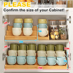 3-Tier Expandable Bamboo Mug Holder For Countertop Coffee Cup Holder Display Mug Organizer Mug Rack for Coffee Bar Organizer Mug Shelf for Cabinet for Kitchen, Home