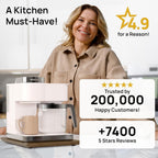 Ibyx Elegant Sliding Tray for Your Coffee Maker & Heavy Kitchen Appliances - Sturdy, Slides Easily from Under The Cabinet (Natural, 12”W x 16”D)