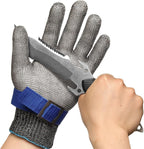 Schwer SlicePro ANSI A9 Cut Resistant Glove PR1706, Stainless Steel Mesh Metal Glove, Food Grade for Kitchen Cooking, Butcher Meat Cutting, Oyster Shucking, Mandoline, Fishing, Non-PFAS (M, 1 PCS)