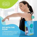 RAD Recovery Rounds - Extra Soft Yoga Deep Tissue Massage Ball Set – Myofascial Release Balls for Feet, Back, Neck, Legs & Arms – Trigger Point & Mobility Therapy (2-Pack)
