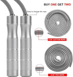 weighted jump rope Fitness for women men,1LB Tangle-free Skipping Rope for Muay Thai Training Crossfit workout Aluminum Handles Adjustable Length PVC Cord and Cotton Rope