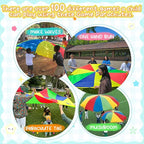 Sonyabecca Parachute 8 Feet 10 Feet 12 Feet for Kids with 9 Handles 12 Handles Play Parachute for 8 12 Kids Tent Cooperative Games Birthday Gift