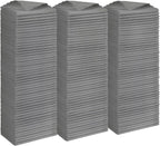 Orighty Grey Microfiber Cleaning Cloth, 150 Pack Highly Absorbent Cleaning Supplies, Lint Free Kitchen Towels Cleaning Rags, Microfiber Towels for Cars, House, Window, 12x12 inch