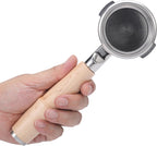 Bottomless Portafilter 58mm Compatible with Breville Dual Boiler, Oracle, Oracle Jet Espresso Machines Maple Handle 2 Ears 18-21g Double Shot Filter Basket Included