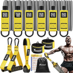 Heavy Resistance Bands for Working Out, 350lbs/450lbs Exercise Bands with Handles, Workout Bands Set for Men, Fitness Weight Bands for Muscle Strength Training, Stretching, Slim, Home Gym Equipment
