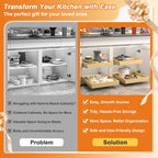 ALINE FURNITURE Pull Out Drawers for Cabinets Birch Wood, 27" W X 21" D Soft Close Slide Out Drawer for Kitchen Cabinets, Pull-out Shelves, Sliding Shelf for Pantry Cabinet Organizer