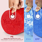 Yes4All Medium Firm Round PE Foam Roller 12, 18, 24, 36 Inches for Pilates, Yoga, Stretching, Balance & Core Exercises