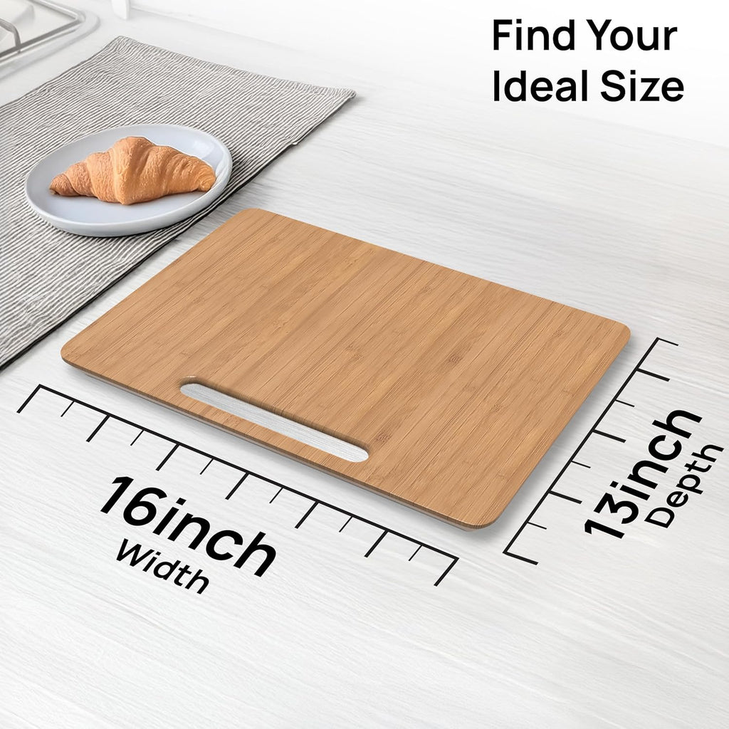 Ibyx Elegant Sliding Tray for Your Coffee Maker & Heavy Kitchen Appliances - Sturdy, Slides Easily from Under The Cabinet (Natural, 16" W x 13" D)