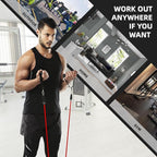 Resistance Loop Bands Set - 5-Level Exercise Bands for Home Fitness, Physical Therapy & Strength Training (10-50lbs)
