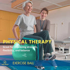 ProBody Pilates Yoga Ball - Fresh Colors Exercise Ball for Stability, Pregnancy, Workout & Physical Therapy