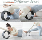 Back Roller, Foam Roller for Neck & Back Pain Relief, Yoga Wheel for Deep Tissue Muscle Massage, High Density Foam Tool for Physical Therapy, Stretching & Exercise(3 Pack)