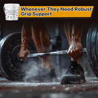 1 LB Loose Gym Chalk Bucket - Premium Powder Chalk with Empty Chalk Bag & Spoon, Multi-Purpose for Weightlifting, Gymnastics, and Workouts