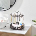 ALLCENER Mug Tree Countertop, Rotatable Mug Holder Stand with 6 Hooks for Coffee Bar Counter Cabinets and Kitchen Organizer