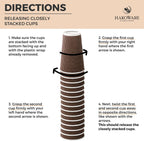 [400 SET]Harvest Pack 12 oz Disposable Coffee Cups, Insulated Ripple Double-Walled Paper Cup with Lid, Brown Geometric, Tea Hot Chocolate Drinks To go coffee cups