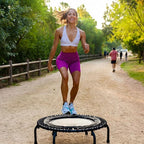 JumpSport 350 PRO Indoor Heavy Duty Fitness Trampoline, 39-inch | 36 Premium EnduroLast 4 Elastic Cords | Customized Bounce with 7 Settings | 300 lb Wt. Rating | 60-Day Free Trial to 350+ Videos