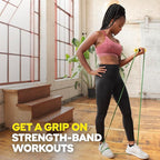 TRX Training Bandit Kit, Home Workout Resistance Band Set with Strength-Training Resistance Bands and Universal-Fit Handles for Exercise Bands