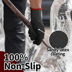 Schwer 2 Pairs FreezeGuard Winter Work Gloves, ANSI A2 Cut Resistant Freezer Gloves for Outdoor Cold Weather Keep Hands Warm, Waterproof Gloves for Shoveling Snow, Ice Fishing, XXL