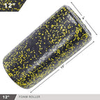 High-Density Round Foam Rollers - 4 Size and 8 Color Options - Massage Rollers for Stretching, Deep Tissue and Myofascial Release