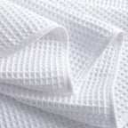 POLYTE Microfiber Oversize Quick Dry Lint Free Bath Towel, 60 x 30 in, 4 Pack (Waffle Weave)