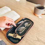 Mora Ceramic Decorative Tray - Rectangle 6.4in Dish for Jewelry, Perfume, Makeup, Accessories, Candle, in The Bathroom Vanity, Bedside, or Kitchen Counter. Cute Organizers - Black