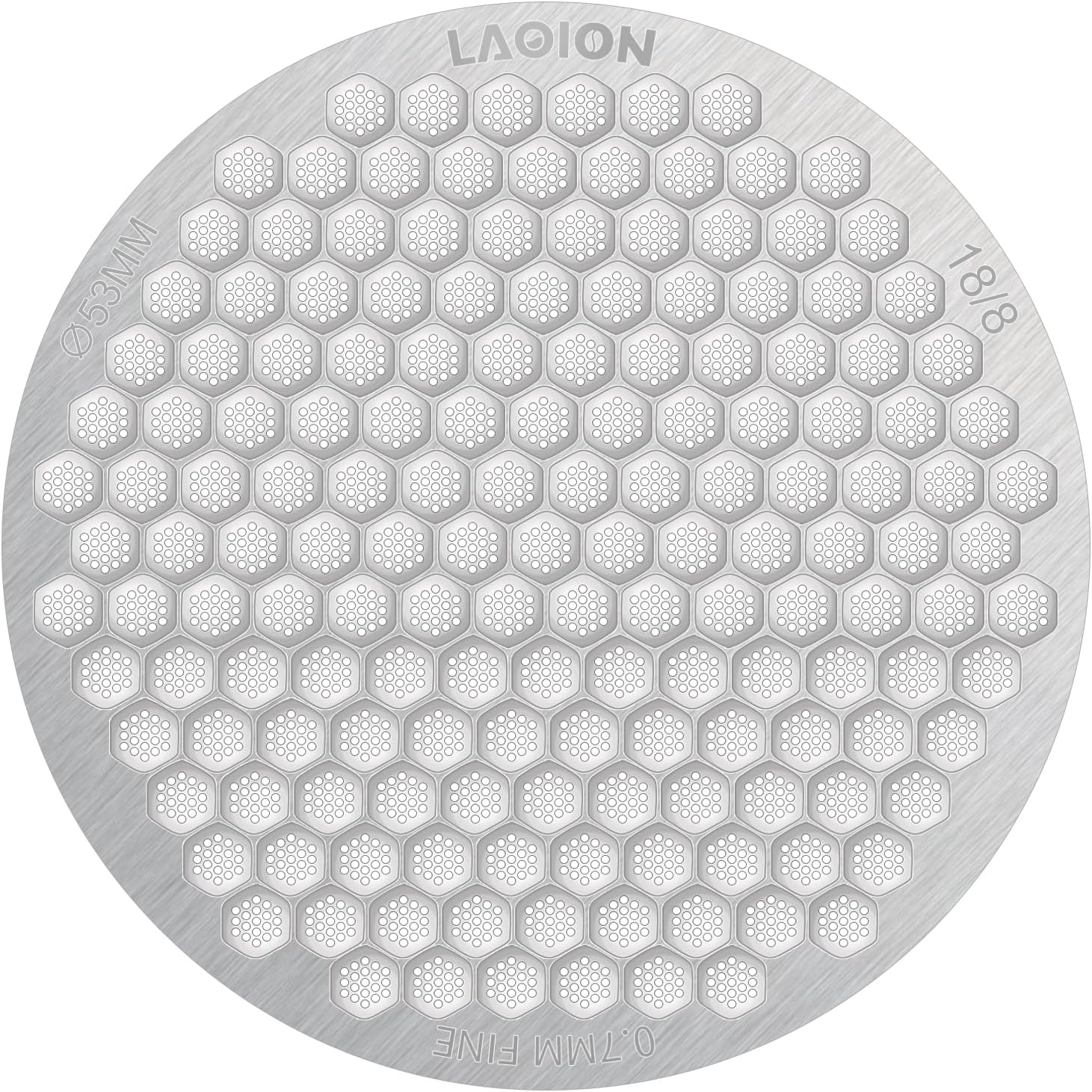 53.3mm Espresso Puck Screen, Reusable Espresso Filter Screen, 0.7 mm Thick, Espresso Distribution Tool Fits for Breville 54mm Coffee Filters, Stainless Steel Espresso Machine Accessories