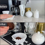 Ok But First Coffee Sign Rubber Bar Mat for Countertop, 18x12 Coffee Bar Mat, Coffee Bar Sign Counter Mat, Coffee Station Mat, Cocktail Rubber Mat