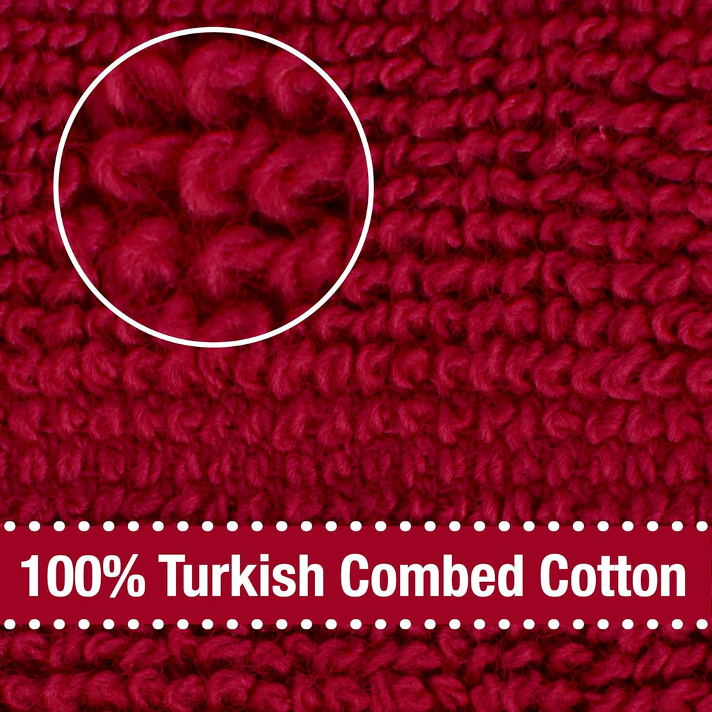 All-Clad Solid Kitchen Towel: Highly Absorbent, Super Soft Long Lasting - 100% Cotton, 17"x30" Tea Towel for Cleaning & Drying Dishes, Pans, Glassware, or Countertops, (1-Pack), Chili