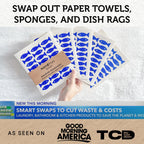 Nordhus Design Swedish Dishcloths,5 Fish Cloths, Made in Sweden - Reusable, Washable Cellulose Cotton Kitchen Cloths - Replace Paper Towels, Wipes, Sponges, Dish Rags