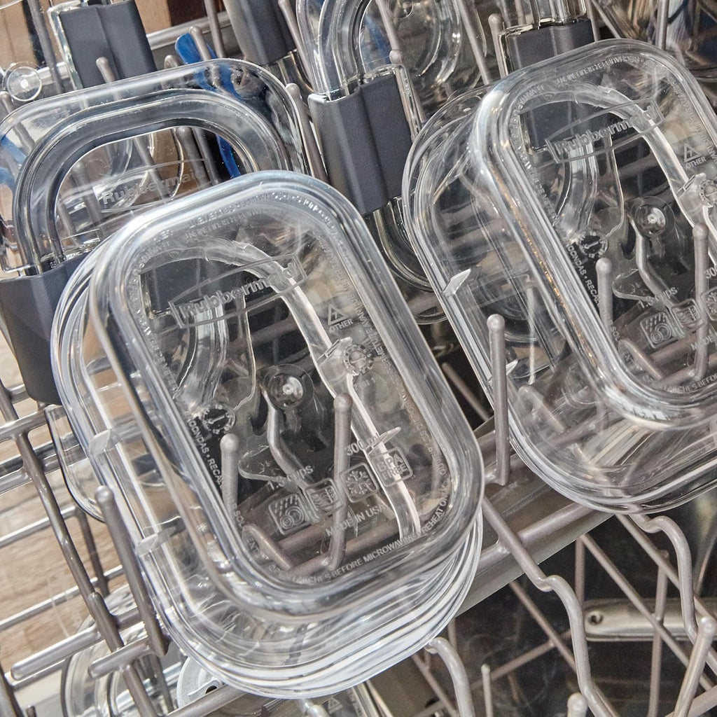 Rubbermaid Brilliance Food Storage Containers BPA Free Airtight Lids Ideal for Lunch Meal Prep & Leftovers Set of 5 (3.2 Cup)