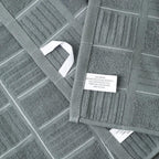 Glynniss Kitchen Towels and Dishcloths Set, Dish Towels and Dish Rags for Washing Dishes, for Cleaning Cooking Drying Pack of 8 (Grey)