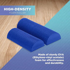 Bean Products High-Density EVA Foam Rollers | Deep Tissue Massager | Myofascial Release Textured Bumps | 18” Half Roller | Made in The USA