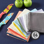 TARAN LIVING Kitchen Towels 100% Cotton Solid Kitchen Dish Cloths, Kitchen Hand Towel Reusuable Dish Towel for Cleaning & Drying Tea Towels Set with Hanging Loop - 18"x 28", Pack of 6 Pastel Colors